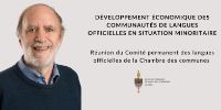 François Vaillancourt invited to the House of Commons Standing Committee on Official Languages