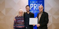 David Ardia receives the Research Impact Award at the 2025 Research and Teaching Awards Ceremony